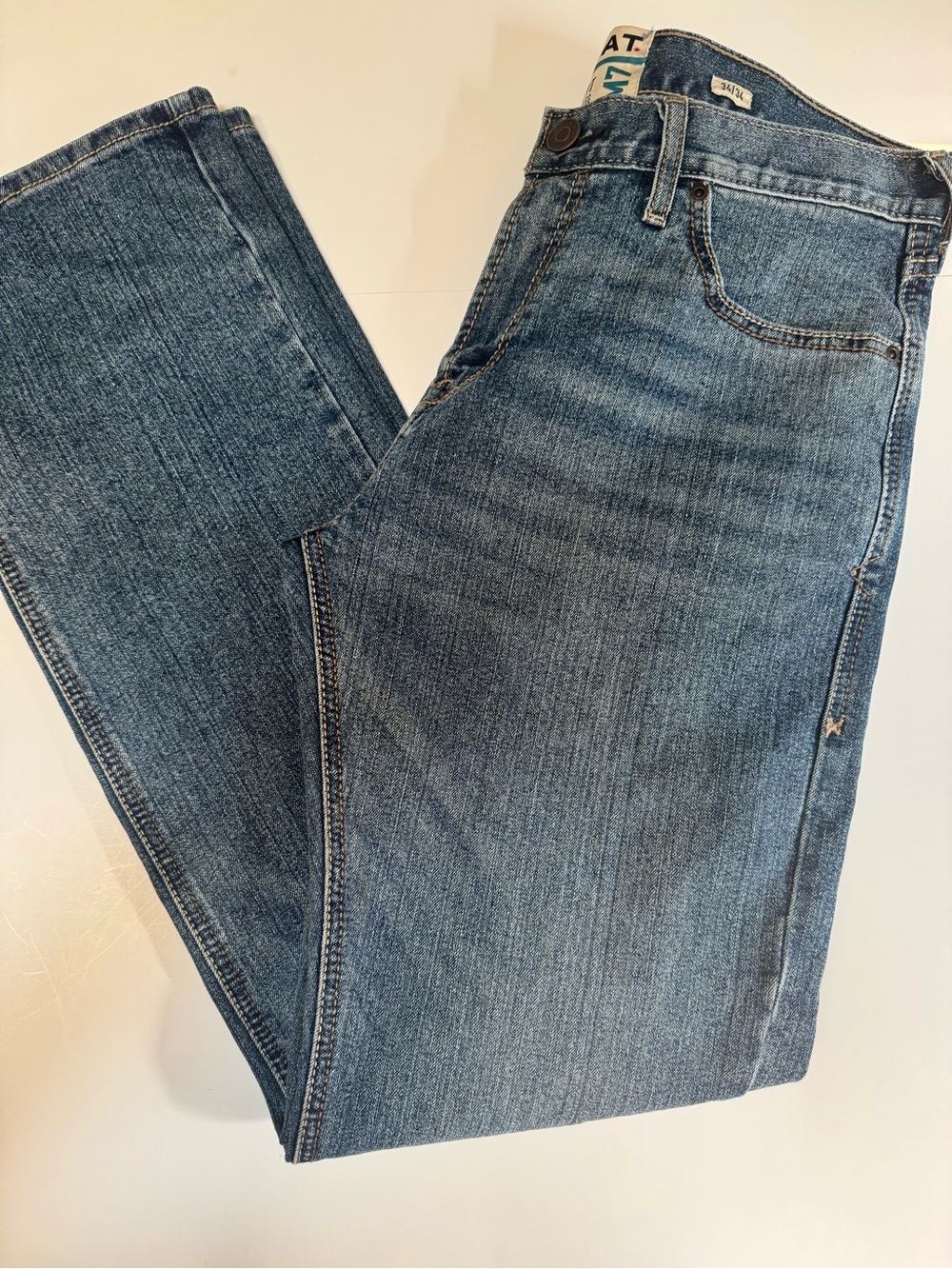 NWT! Ariat M7 Mens Slim Fit  Straight Leg Jeans 34x34 Work Stretch Western Denim